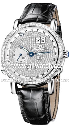 Ulysse Nardin 320-89BAG-091 GMT Perpetual Mens Automatic 18kt white gold
