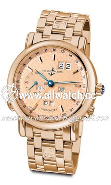 Ulysse Nardin 322-88-8 GMT Perpetual Mens Automatic 18kt Rose Gold