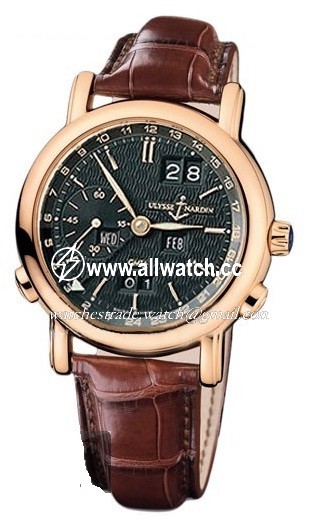Ulysse Nardin 326-22/92 GMT Perpetual Mens Automatic 18kt Rose Gold