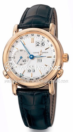 Ulysse Nardin 326-22 GMT Perpetual Mens Automatic 18kt Rose Gold