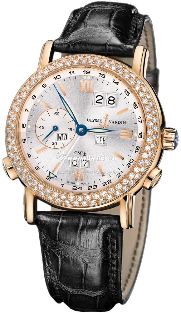 Ulysse Nardin 326-28 GMT Perpetual Mens Automatic 18kt Rose Gold