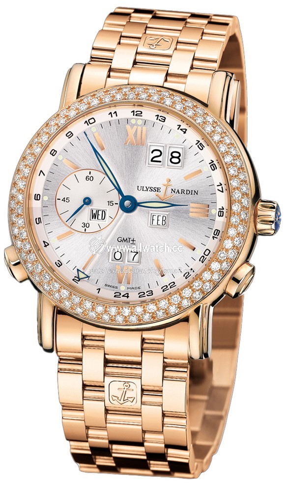 Ulysse Nardin 326-28-8 GMT Perpetual Mens Automatic 18kt Rose Gold