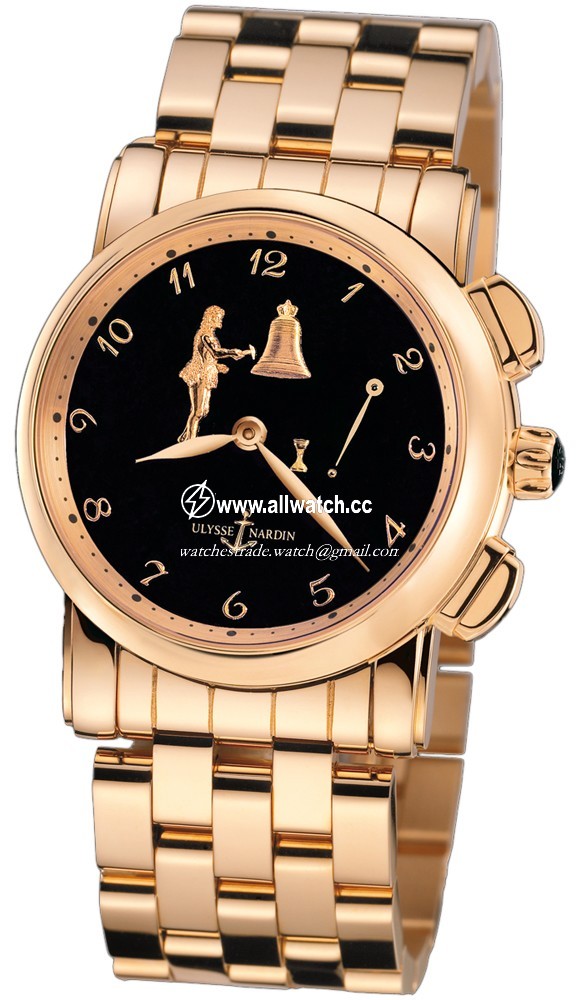 Ulysse Nardin 6106-103-8/e2 Hourstriker Mens Automatic 18kt Rose gold