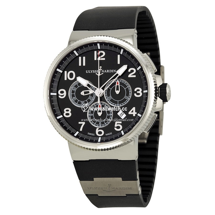 Ulysse Nardin 1503-150-3/62 Marine Mens Automatic Titanium and Stainless Steel