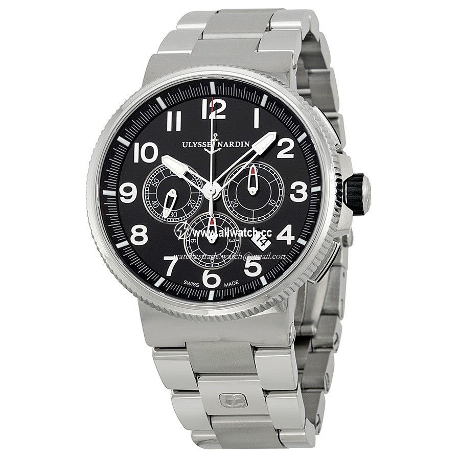 Ulysse Nardin 1503-150-7M/62 Marine Chronometer Mens Automatic Stainless Steel and Titanium