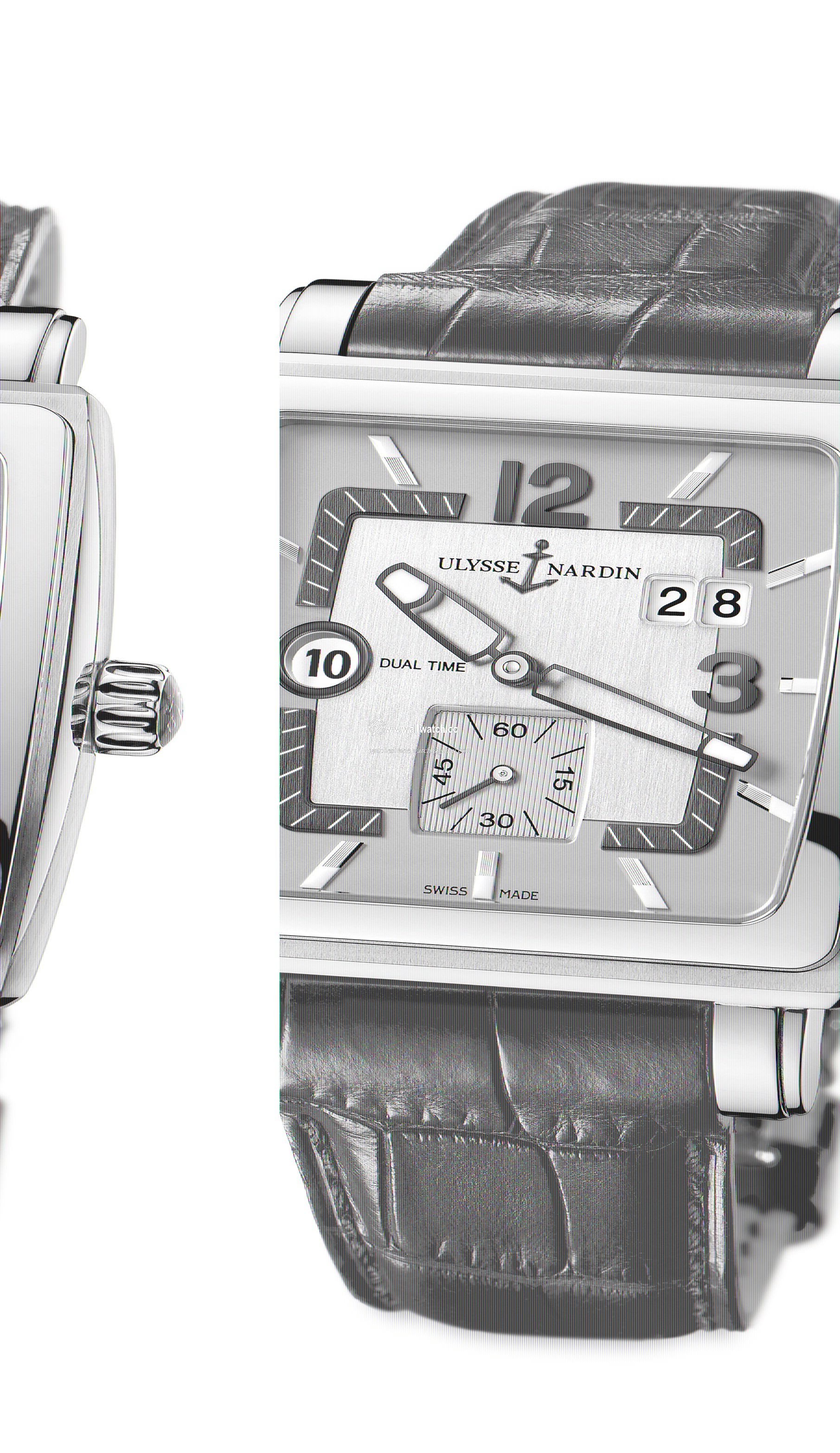 Ulysse Nardin 243-92-601 Quadrato Mens Automatic Stainless steel