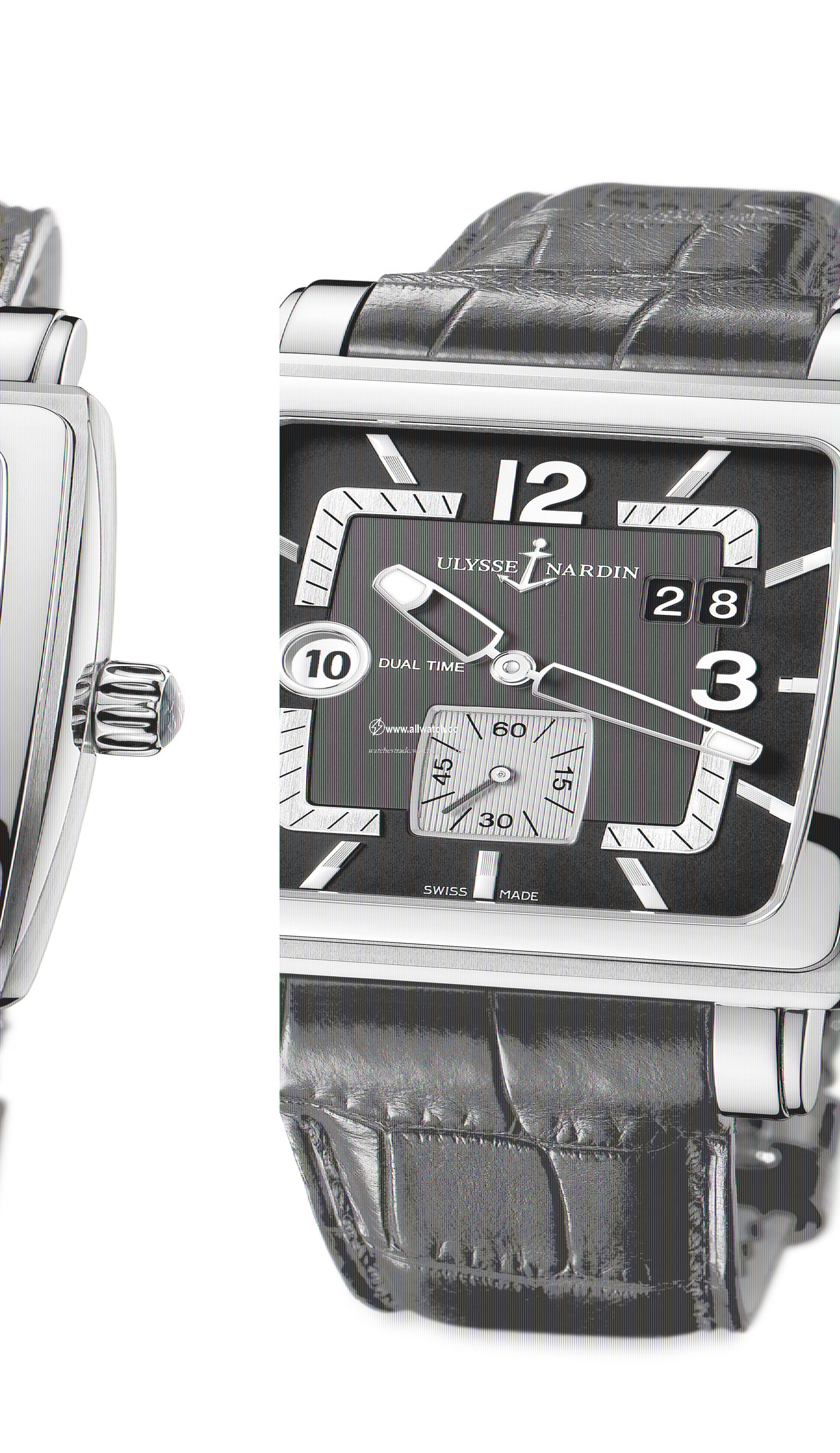 Ulysse Nardin 243-92-632 Quadrato Mens Automatic Stainless steel