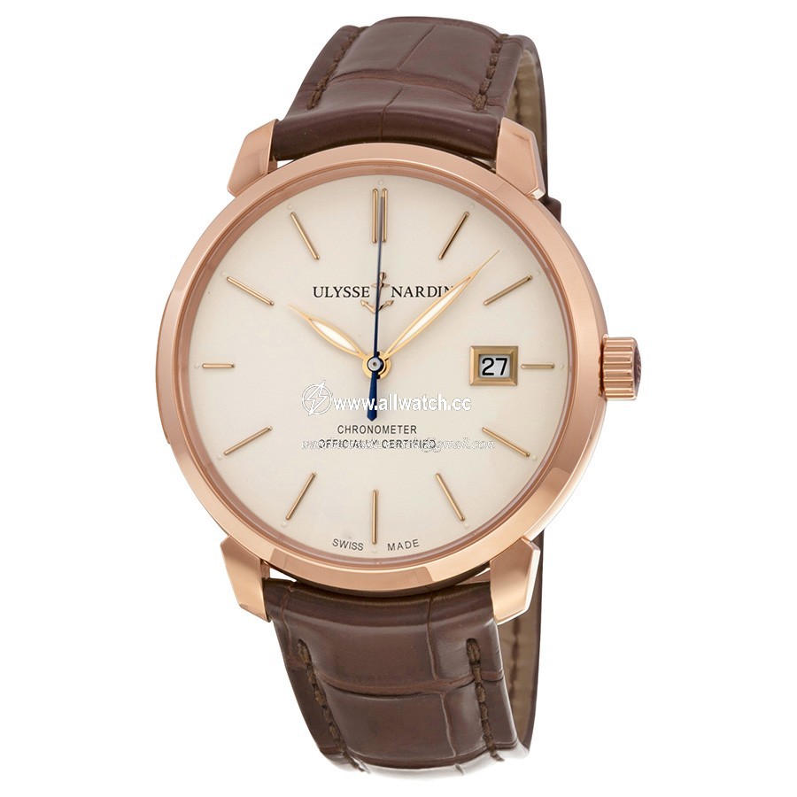 Ulysse Nardin 8156-111-2/91 San Marco Mens Automatic 18kt Rose Gold