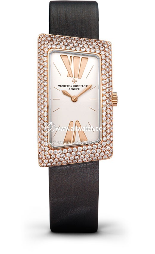Vacheron Constantin 25515/000R-9254 Ladies Quartz 18k Pink Gold