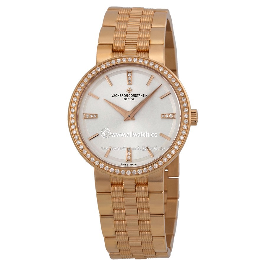 Vacheron Constantin 25557/Q01R-9277 Ladies Quartz 18kt Rose Gold
