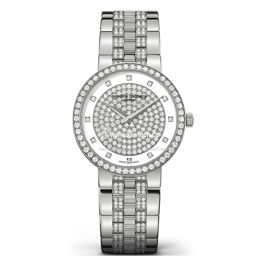 Vacheron Constantin 25554/Q03G-9824 Traditionnelle Ladies Quartz 18 Carat White Gold