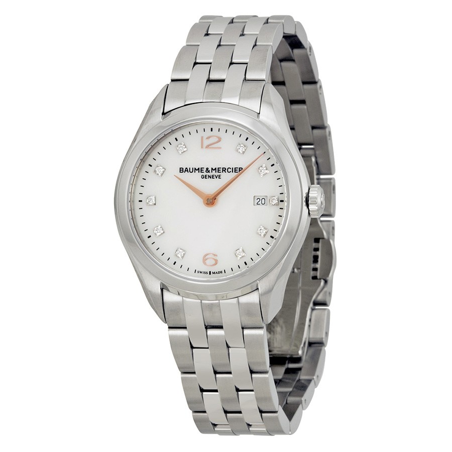 Baume et Mercier 10176 Clifton Ladies Quartz Stainless Steel