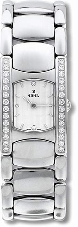 Ebel 9057A28-681050 Ladies Quartz Stainless Steel and Diamonds