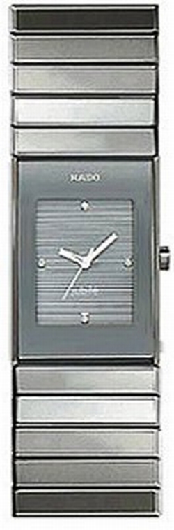 Rado R21480712 Ladies Quartz Platinum-tone Ceramic