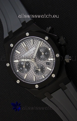 Audemars Piguet Royal Oak Chronograph Slate Grey Dial Rubber Strap PVD Case