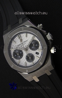 Audemars Piguet Royal Oak Chronograph White Dial Rubber Strap