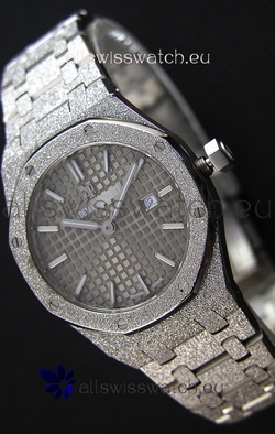 Audemars Piguet Royal Oak Frosted White Gold QUARTZ 33MM Grey Dial - 1:1 Mirror