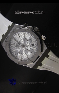 Audemars Piguet Royal Oak Chronograph in Stainless Steel Case White Dial