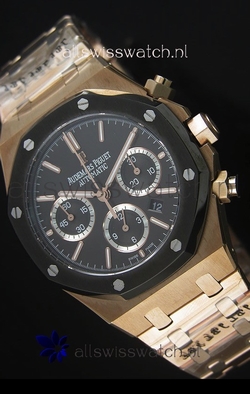 Audemars Piguet Royal Oak Rose Gold in Black Ceramic Dial - 1:1 Mirror