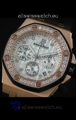 Audemars Piguet Royal Oak Offshore Lady Alinghi in White Checkered Dial