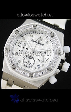Audemars Piguet Royal Oak Offshore Lady Alinghi in White Checkered Dial