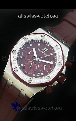 Audemars Piguet Royal Oak Offshore Lady Alinghi in Maroon Dial