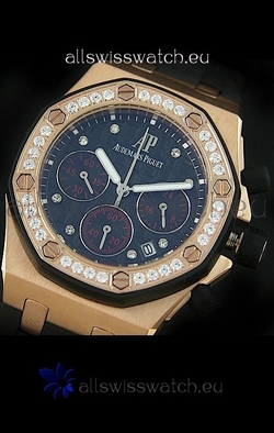 Audemars Piguet Royal Oak Offshore Lady Alinghi in Black Checkered Dial