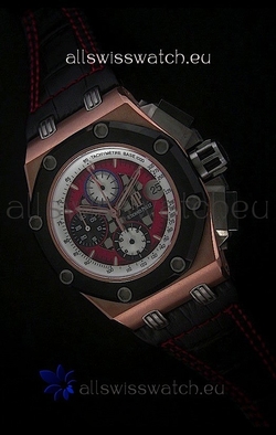 Audemars Piguet Royal Oak Offshore Rubens Barrichello Pink Gold - Secs hand 12 O clock