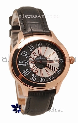 Audemars Piguet Millenary Hour and Minute Swiss Rose Gold in Black Strap