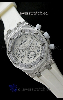 Audemars Piguet Royal Oak Ladies Alinghi Limited Edition in White