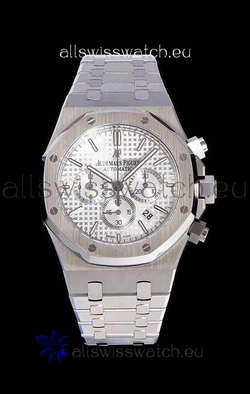 Audemars Piguet Royal Oak Chronograph White Dial 904L Steel 1:1 Mirror