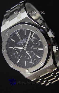Audemars Piguet Royal Oak Chronograph Black Dial Steel Strap