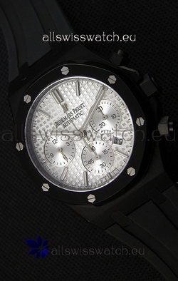 Audemars Piguet Royal Oak Chronograph Silver Toned Dial White Subdials