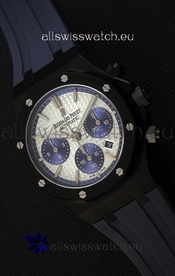 Audemars Piguet Royal Oak Chronograph Silver Toned Dial Blue Subdials