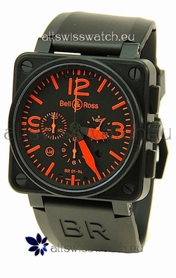 Bell and Ross BR01-94 Edition Automatic in Orange Markers