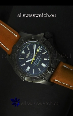 Breitling Seawolf PVD Coated in Brown Strap