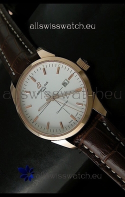 Breitling Transocean Rose Gold White Dial