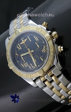 Breitling Chronomat B01 Two Tone in Black Dial