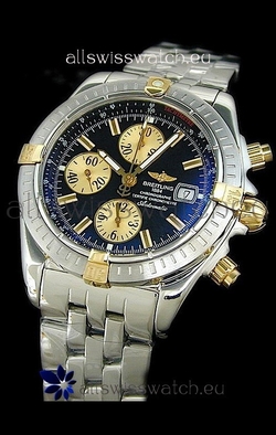 Breitling Windriderin Black Dial Two Tone Markers