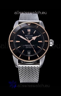 Breitling SuperOcean Heritage II 44MM Black Dial Two Tone 904L Steel 1:1 Mirror