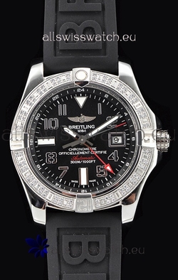 Breitling Avenger Steel GMT 1:1 Ultimate Edition - Black Dial