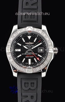 Breitling Avenger II Steel GMT 1:1 Ultimate Edition - Black Dial