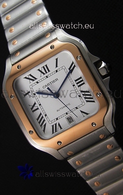 Cartier Santos De Cartier 1:1 Mirror - 40MM Two Tone Steel