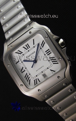 Cartier Santos De Cartier 1:1 Mirror - 36MM Stainless Steel