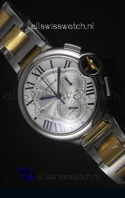 Ballon De Cartier Chronograph in Yellow Gold Two Tone Case - 1:1 Mirror