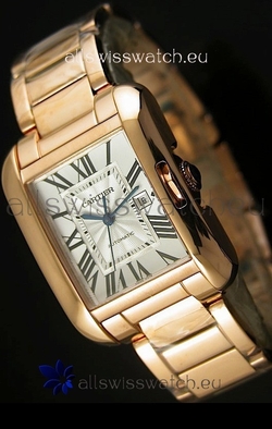 Cartier Tank Anglaise Mid Sized Pink Gold - 1:1 Mirror