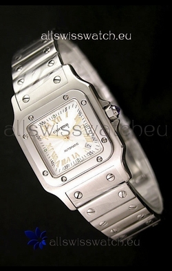 Cartier Santos- Automatic Movement in Gold Numerals
