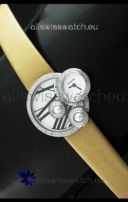 Cartier Jewellery Pearl Diamond in Yellow Strap