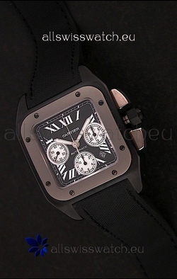 Cartier santosin Black Dial