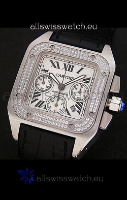 Cartier Santosin White Dial